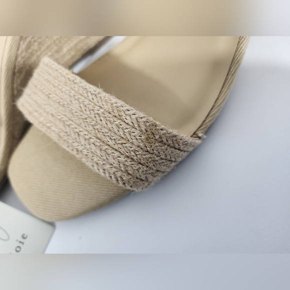 JOIE Lila Natural Straw Jute Woven Strappy Ankle Sandals womens 9.5 coastal - Picture 4 of 12